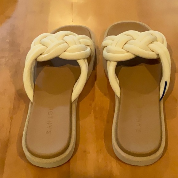 Rothy’s White The Summer Sandal Size 9 Women’s New - Picture 3 of 6